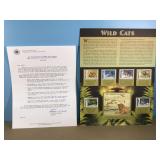 RARE collectible stamp collection Wild Cats