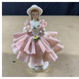 Antique Dresden Germany porcelain lace figurine