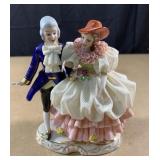 Antique Dresden porcelain lace figurine
