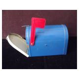 Vintage Bob Evans Farms Metal Mailbox Bank