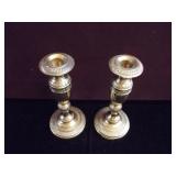 Pair of Brass Candle Holders