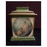 Ceramic Cherub Canister 6.5"