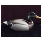 Wood Mallard Duck Decoy Signed