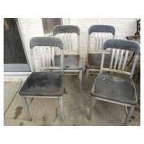 Vintage Good Form Alluminum Chairs Lot of 4