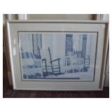 Blue & White Porch Scene