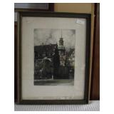 Max Sinz Dresden Watercolor Randolf Signed/Stamped