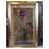 Mid Century Floral Print - Purple Tulip