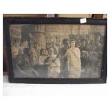 Old Roman Era Print on Cardboard