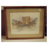 Paris Scene Signed Burnedetti "Arc De Triomphe"