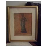 Print of a Roman Woman