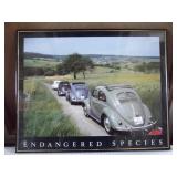 Print VW Endangered Species (Framed)
