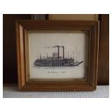 Riverboats The Hudson 1886 Print