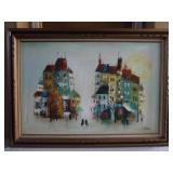 Signed Oil on Canvas by Donkey