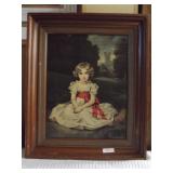 Signed Print on Cardboard by H. Volkmann