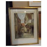 The Courtyard of the Jew-Riquewihrs Alsace France