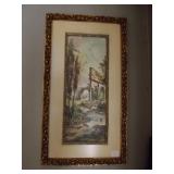 VIntage S.C. Chiaboil Frame Print on Cardboard