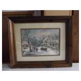 Winter Country Scene Print