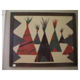 Woven Tee Pees Frame Art
