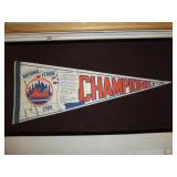 1986 Mets National League Champions Penant