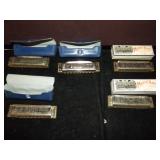 Harmonica Lot of 5 with cases