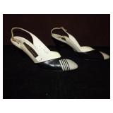 Bally Leather Sling Back Pumps, Size 8.5 M