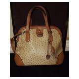 London Fog Leather Handbag with Strap