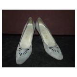 Bruno Magli Grey Suede Pumps