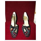 Elements 2000 Millenium Black Lux Velvet Shoes New