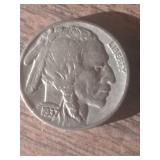 1937 Buffalo Nickel Indian Head