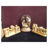 3 Piece Set Crystal Christmas Decor