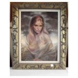 Girl of Valdarno by Vinciata, Painting on Plywood