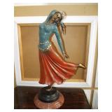Bronze Dancer On Marble Base