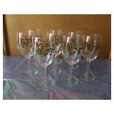 Holy Christmas Wine Goblets  Set of 8