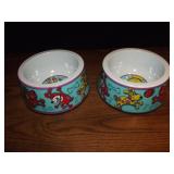 New - Pair of 7" Dog Bowls