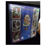 Blue Folder with Baseball Cards
