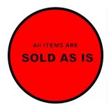 SOLD AS IS