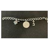 Charm Bracelet Graduation 1973 Sterling 17.5.g