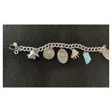 Charm Bracelet Some Sterling Charms 27.9g