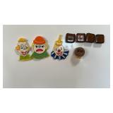 Clown Magnets Lot Travco 1979 Hong Kong