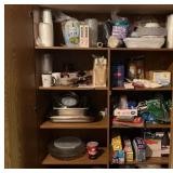 Contents of Cabinet Metal Pans Foil Paper Products