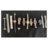 Menï¿½s Watch Lot Bands Parts Seiko Quartz Citizen
