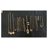 Gold Tone Necklace Pendant Lot