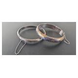 Sterling Silver 925 Bangle Bracelet 2.34g