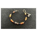 Harley Davidson Sterling Charm Bracelet