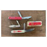 Coca-Cola Folding Pocketknife Lot (4 pcs)