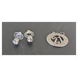 Non-Magnetic Unmarked Charm/Pendant Earrings