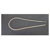 Sterling 925 Italy Braided Chain Necklace 8.8g