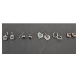 Sterling Silver Earring Lot  17.4g