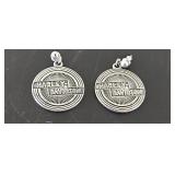 Sterling Harley Davidson Earrings 16.8g