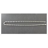 Silver 925 Rope Chain Necklace 12.7g